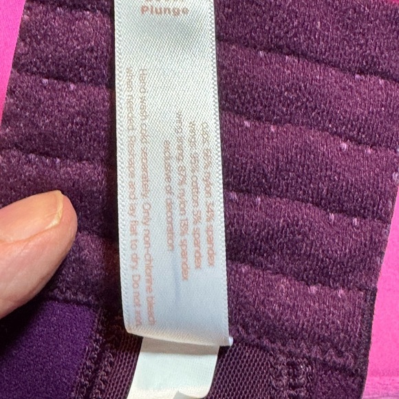 Cacique Deep Purple Cotton Boost Plunge - Picture 6 of 6
